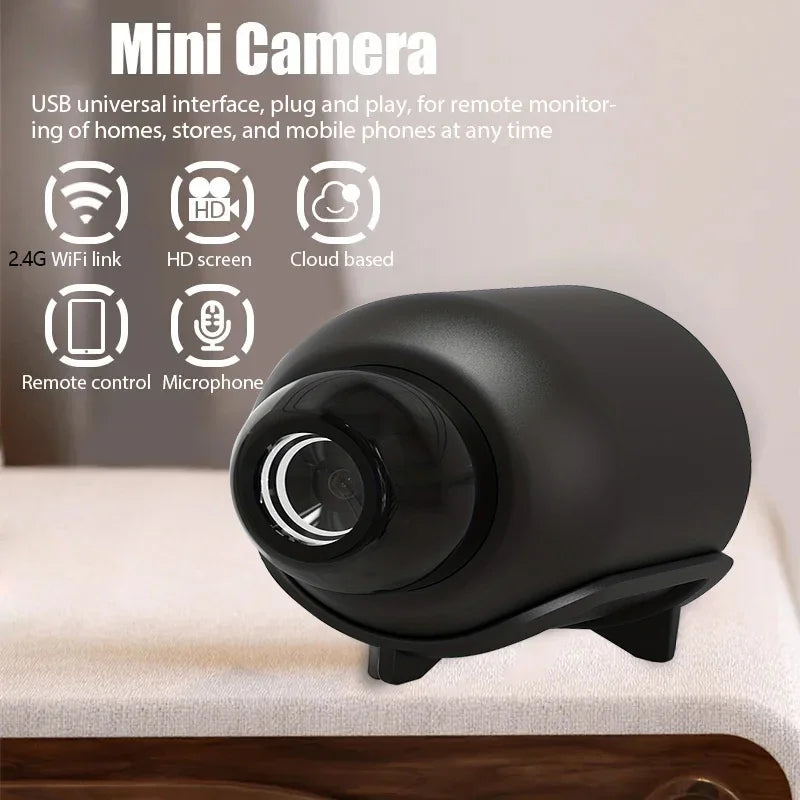 Mini Caméra Wi-Fi 1080P avec Vision Nocturne
